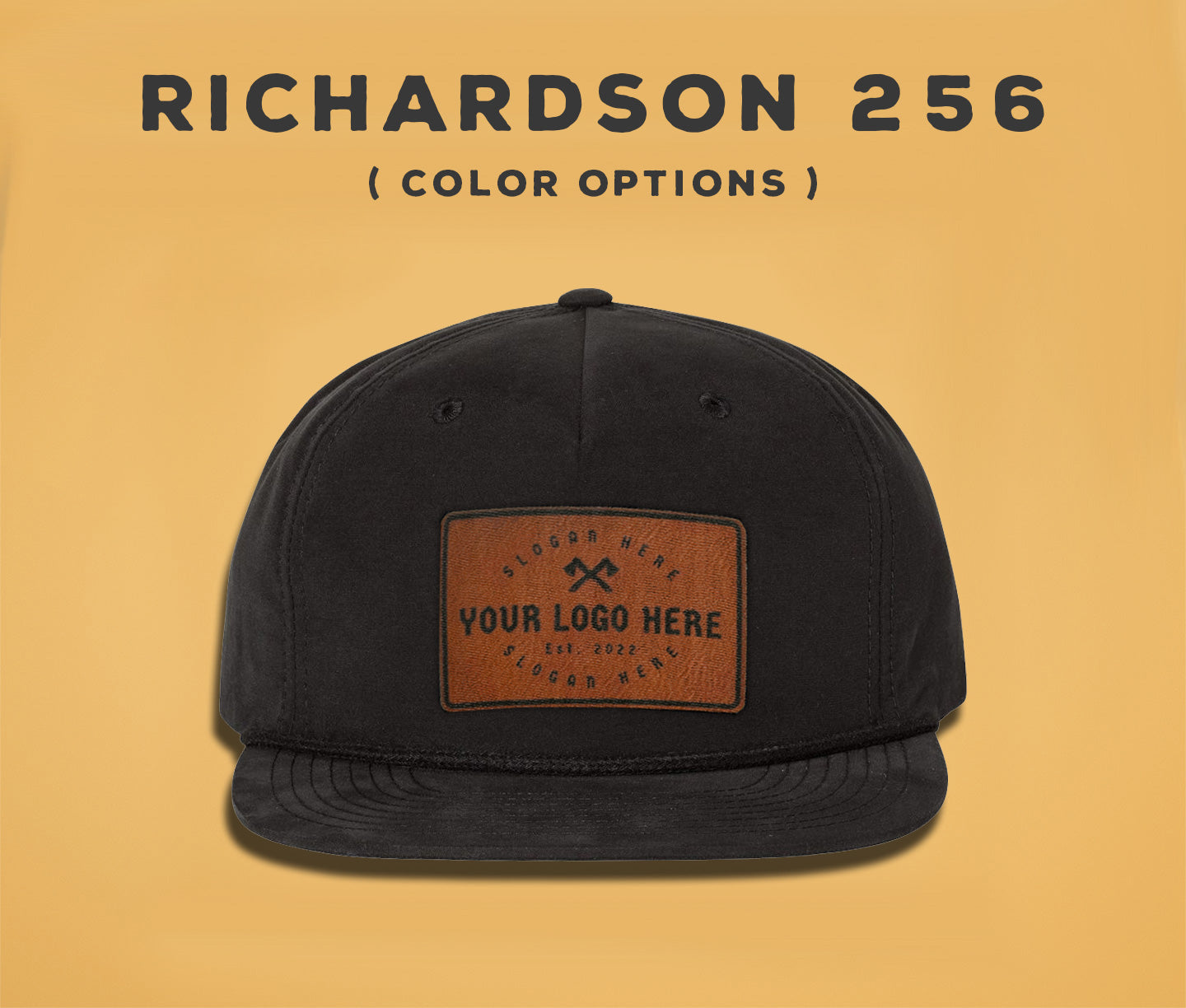 Custom Logo - Faux Leather Patch -  Richardson 256